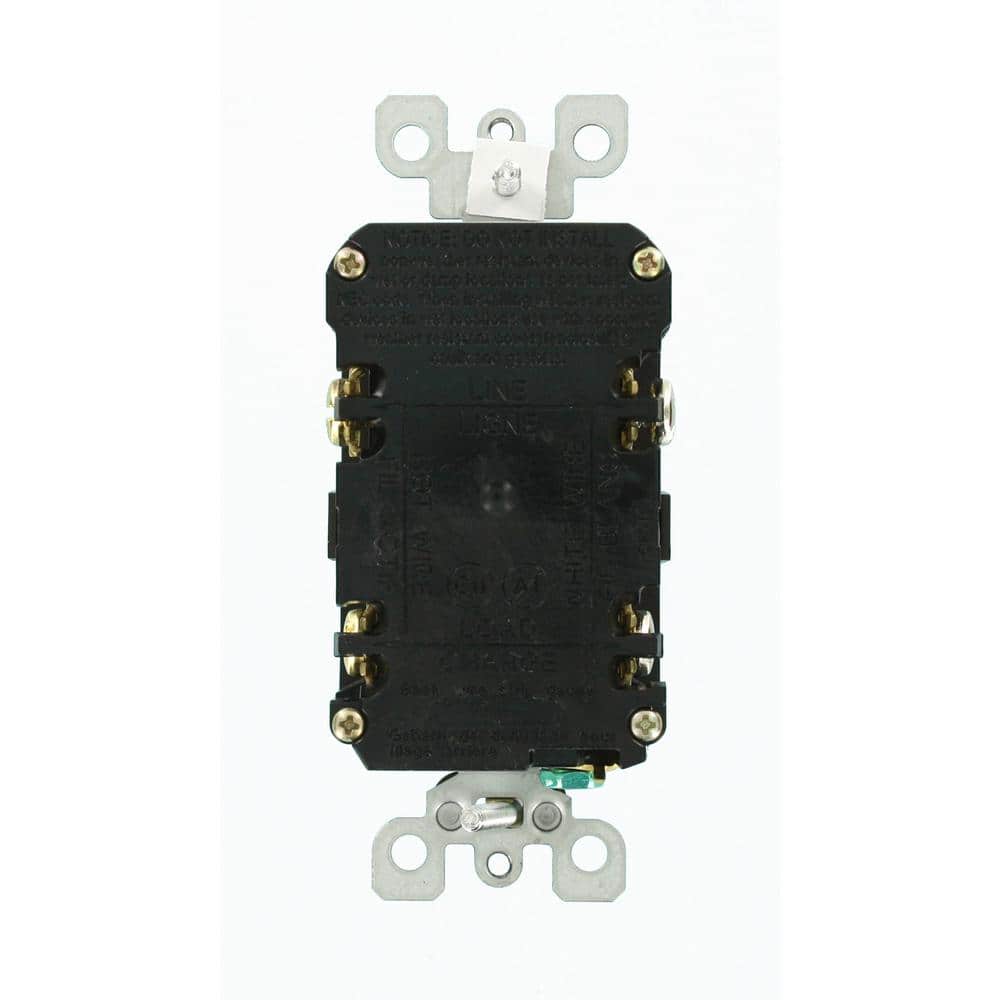 Brown 15 Amp Tamper Resistant GFCI Outlet with Wall Plate