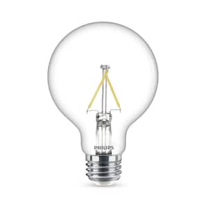 40-Watt Equivalent Ultra Definition G25 Clear Glass Dimmable E26 LED Light Bulb Daylight 5000K (2-Pack)