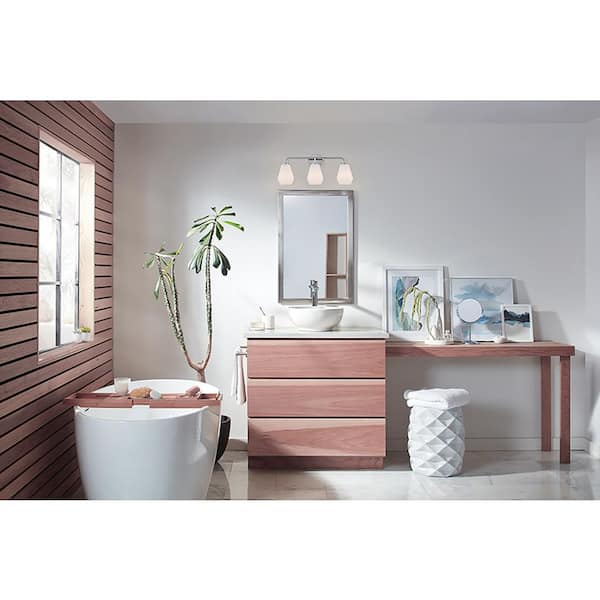 LARK Gio 24.0 in. 3 Light Chrome Vanity Light