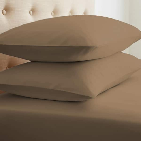 Becky Cameron Performance Taupe King Pillowcases (Set of 2)