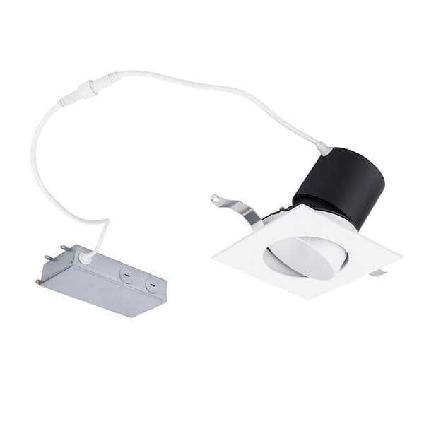 WAC LIMITED Patriot 3 in. Square Adjustable Tunable CCT New Construction/Remodel Canless White Integrated LED Recessed Light Kit