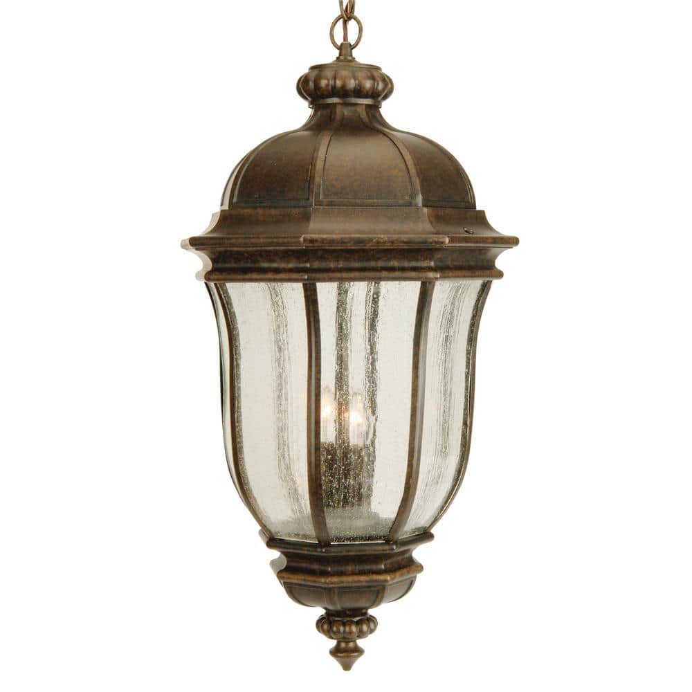 Peruvian Bronze 24" Traditional Outdoor Pendant Light