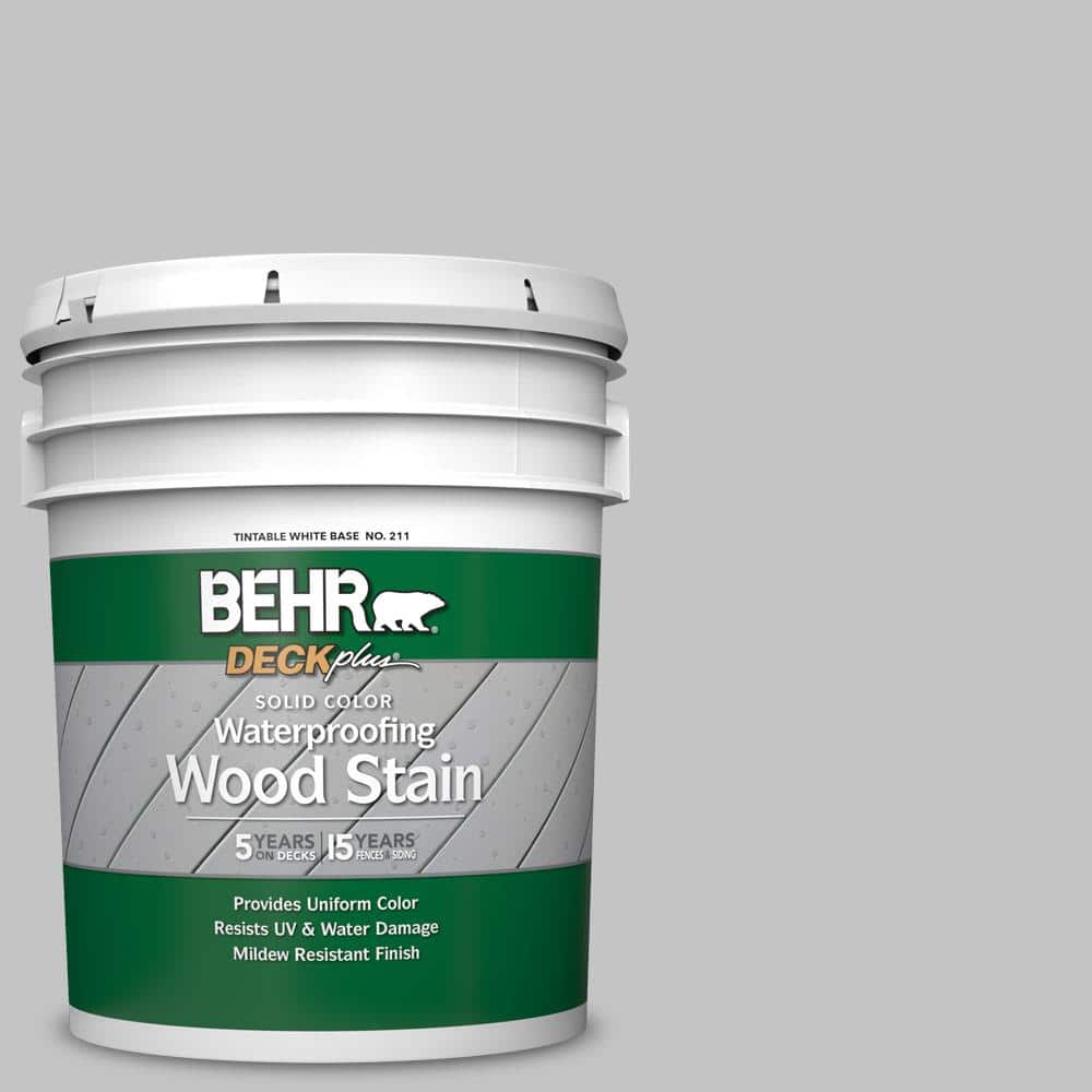 5 gal. #N520-2 Silver Bullet Solid Color Waterproofing Exterior Wood Stain