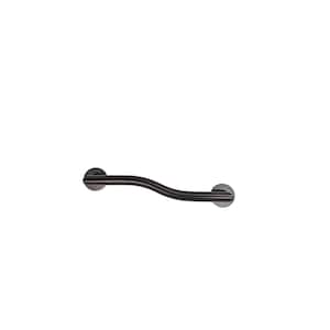18 in. Right-Hand Modern Wave Shaped Bar in Oil Rubbed Bronze