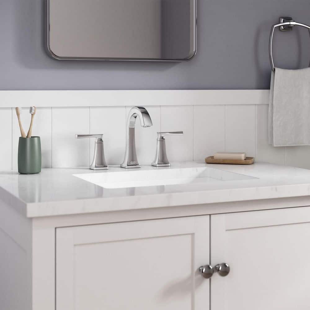 Belmeade Chrome 2-Handle Widespread Bathroom Faucet with Drain Assembly