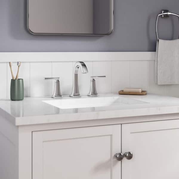 Belmeade 8 in. Widespread Double Handle Bathroom Faucet in Polished Chrome