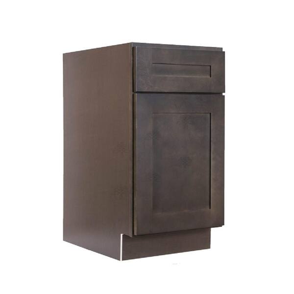 Lifeart Cabinetry Lancaster Vintage Charcoal 2-In. H W x 24-in. D x 34.5-in. H in Brown Dishwasher End Panel