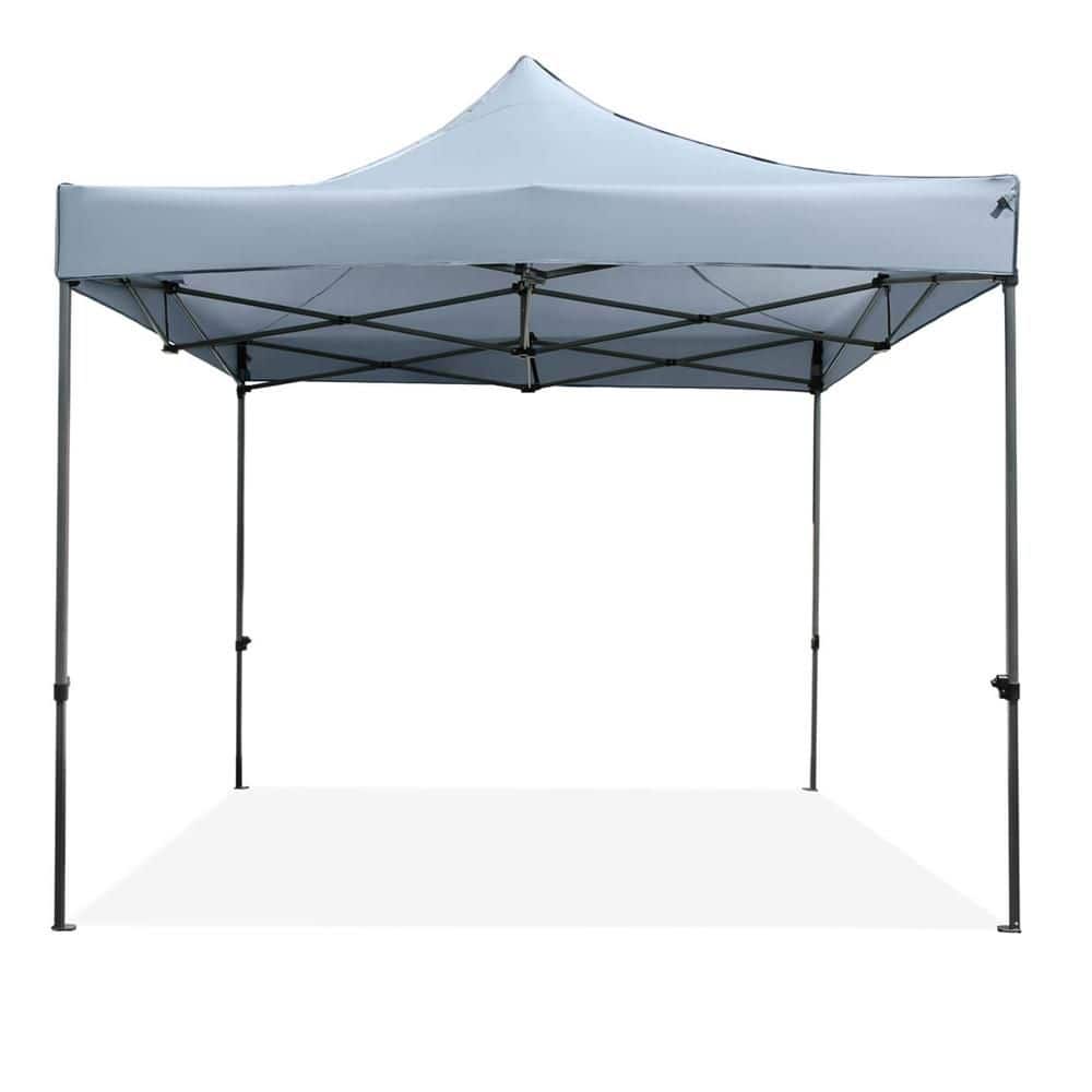 10 x 10 FT Outdoor Pop up Canopy Tent with Wheeled Bag, 4 Sandbags, Stake & Ropes Gray price history on PriceWatchPro
