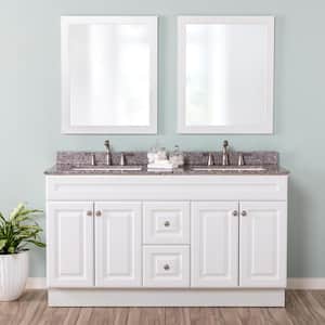 Glensford 60 in. W x 21 in. D x 34 in. H Bath Vanity Cabinet without Top in White