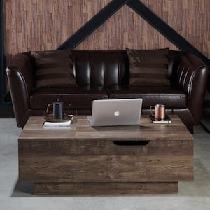 Klondike 47 in. Reclaimed Oak Rectangle Composite Coffee Table with Lift Top