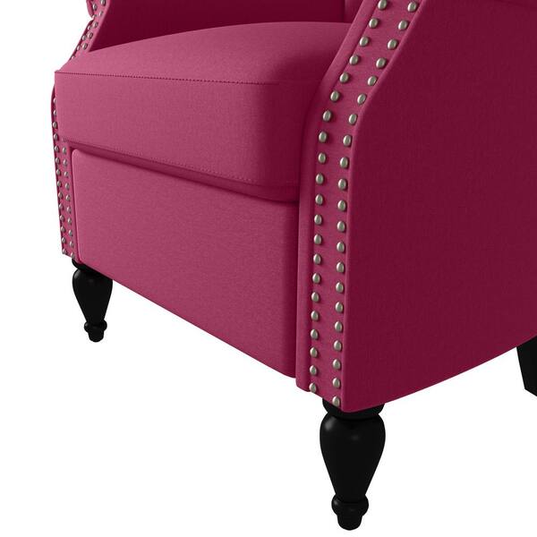 fuchsia tufted chair