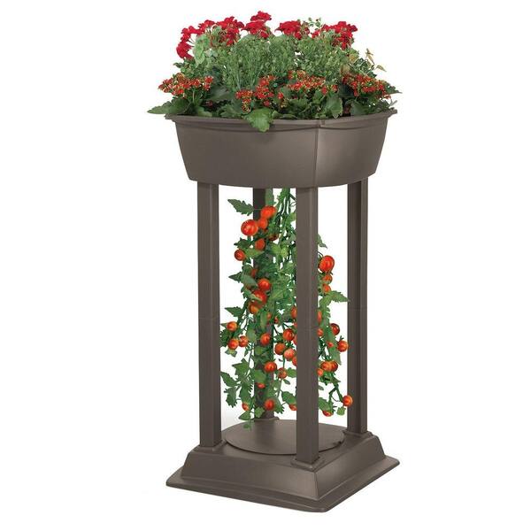 Suncast Tomato Tower 21 in. Round Resin Garden Station