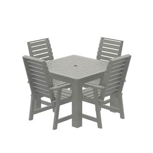 Glennville 5-Pieces Square Recycled Plastic Outdoor Dining Set