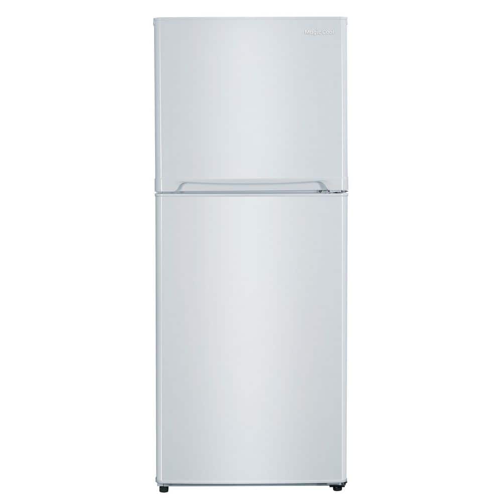 Haier HA10TG21SW 24 Top Freezer Refrigerator with 9.8 cu. ft. Total  Capacity Frost-Free and Glass Shelves in white 