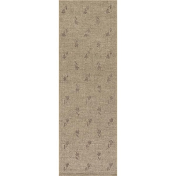 Nate Berkus x Rugs Flora Soft Floral Washable Burugndy 3 ft. x 8 ft. Indoor Runner Rug