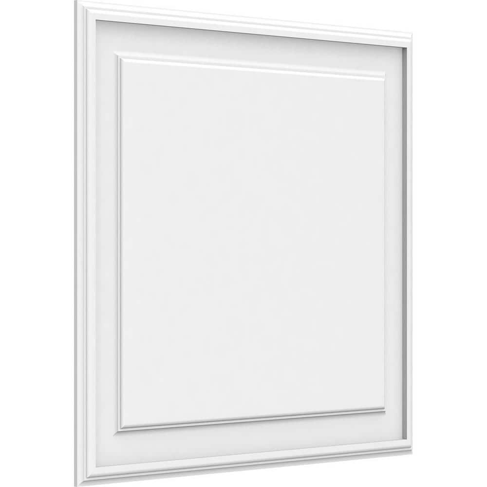 Ekena Millwork 5/8 in. x 2 ft. x 2 ft. Legacy Raised Panel White PVC ...