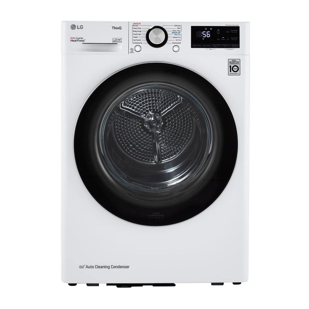 4.2 Cu.ft. White Smart Stackable Front Load Dryer with Steam