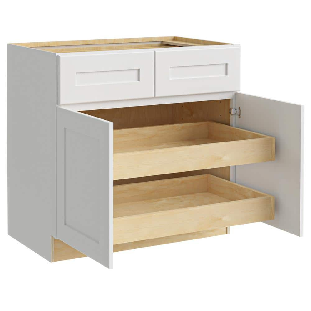 White Shaker Pull Out Shelf (Rollout Tray)