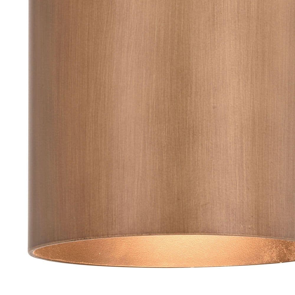 Chiasso Warm Brass Cylinder Dimmable Outdoor Sconce