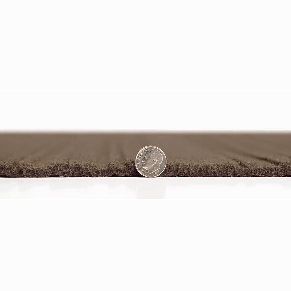Espresso 24" x 24" Peel and Stick Carpet Tiles - 15 Pack