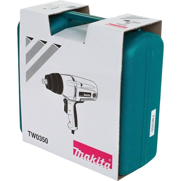 Mening Inspektør Få Makita 3.5 Amp 1/2 in. Corded Impact Wrench with Tool Case TW0350 - The  Home Depot