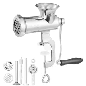 Manual Meat Grinder 304 Stainless Steel Hand Meat Grinder with Steel Table Clamp Meat Mincer Sausage Maker