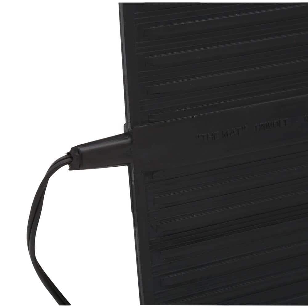 Cozy Black 16" x 36" Electric Heated Rubber Floor Mat