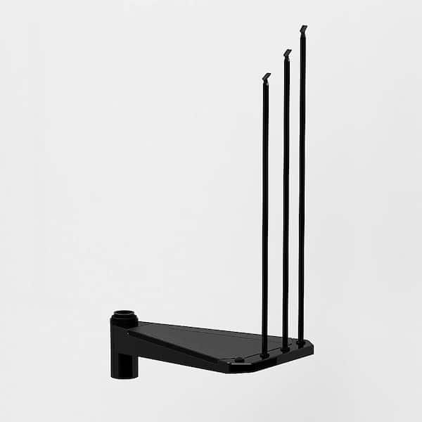 Arke Civik 55 in. Black Spiral Staircase Add Riser