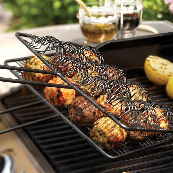 BBQ Grilling Basket Nonstick Barbecue Grill Basket Tool Mesh Kitchen accessories 
