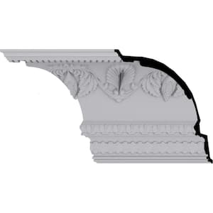 14-1/8 in. x 16-3/8 in. x 94-1/2 in. Polyurethane Cove Harvest Crown Moulding