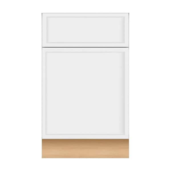 Home Decorators Collection Franklin 21 in. W x 21 in. D x 34.5 in. H Assembled Plywood Sink Base Bath Cabinet in Vesper White with Soft Close LH