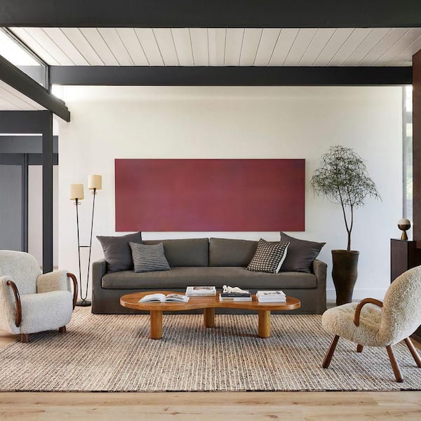 Melrose Checked Brown 3 ft. x 5 ft. Indoor Area Rug