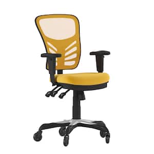 Yellow-Orange Mesh Office/Desk Chair Table Top Only