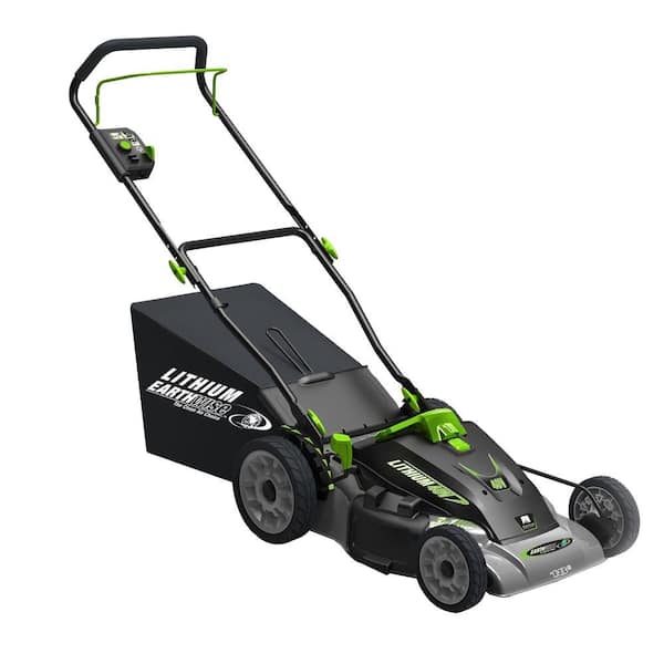 Earthwise 18 in. 3-in-1 40-Volt Lithium-Ion Cordless Battery Walk Behind Electric Push Mower - 2 Batteries/Charger Included