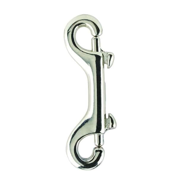 Everbilt 3-1/2 in. Nickel-Plated Double Bolt Snap 43174 - The Home