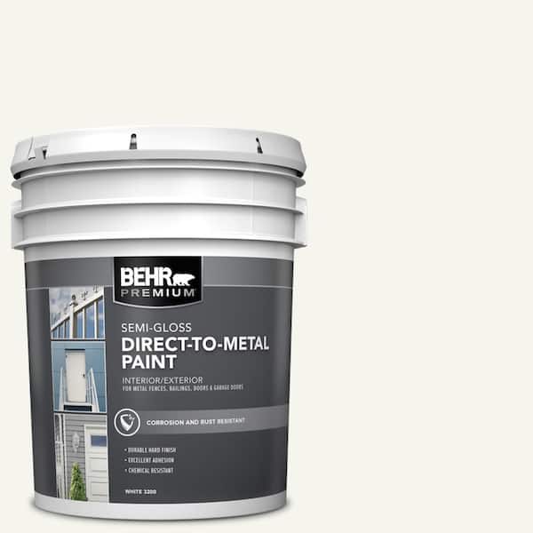5 gal. #75 Polar Bear Semi-Gloss Direct to Metal Interior/Exterior Paint