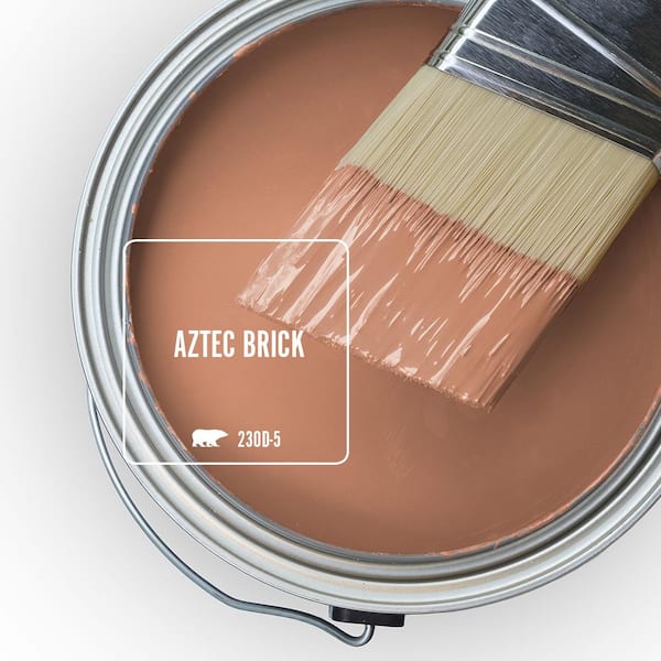 1 qt. #230D-5 Aztec Brick Semi-Gloss Exterior Stain-Blocking Paint & Primer