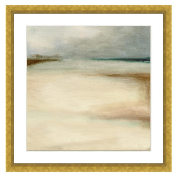 Vintage Print Gallery "Sand Dunes in Winter II" Framed Archival Paper Wall Art (26 in. x 26 in. in full size)