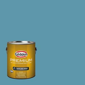 Glidden Premium 1 gal. PPG1151-5 Aqua Blue Exterior Latex Paint