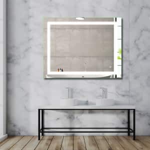 James Martin Vanities Tampa 39-3/8 x 29-1/2 Framed Bathroom Mirror Matte  Black