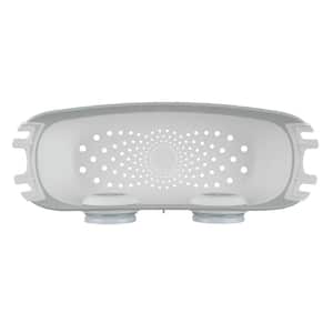 On the Dot Patented Suction Shower Basket in White