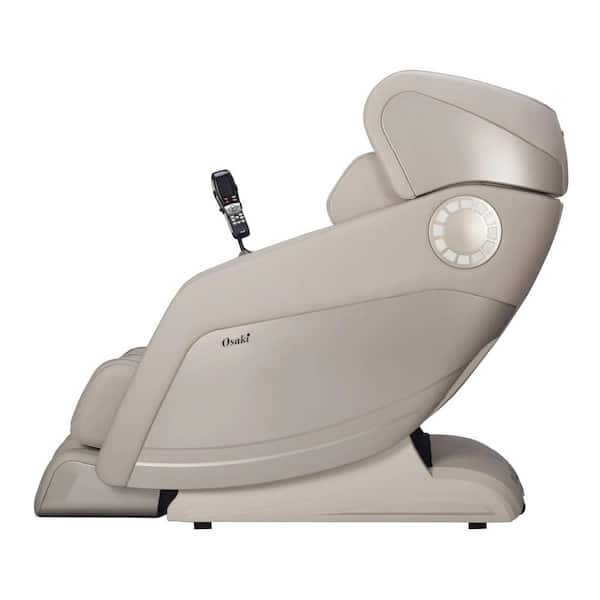 Hiro LT Series Tan Faux Leather Reclining 3D Massage Chair with Japanese Brushless Motor and Zero Gravity