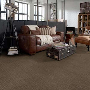 Recognition II - Landmark - Brown 24 oz. Nylon Pattern Installed Carpet