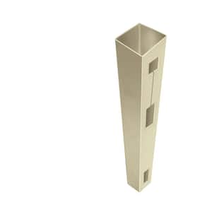 5 in. x 5 in. x 7 ft. Sand Vinyl Fence End Post