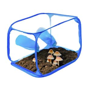 1.4 ft. L x 1.6 ft. W x 1.6 ft. H Mushroom Growing Pop Up Blue Grow Tent Box Kit with Carrying Case