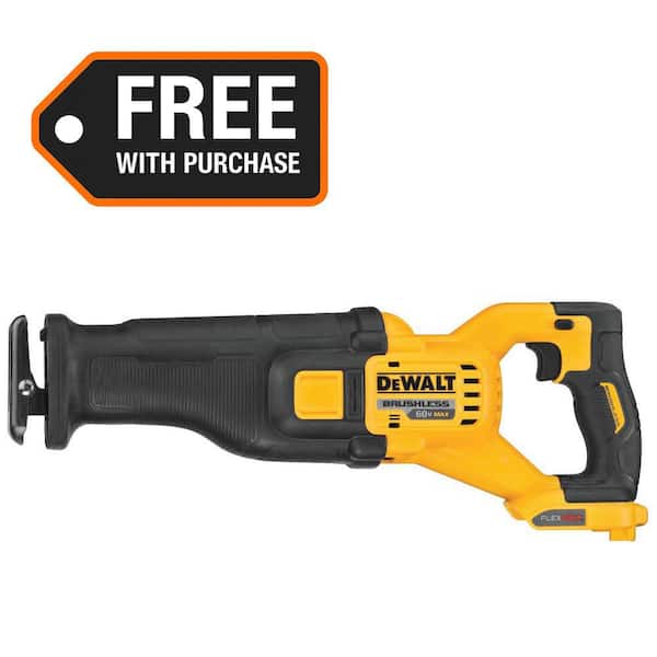 FLEXVOLT 60V MAX Cordless Brushless Reciprocating Saw (Tool Only)