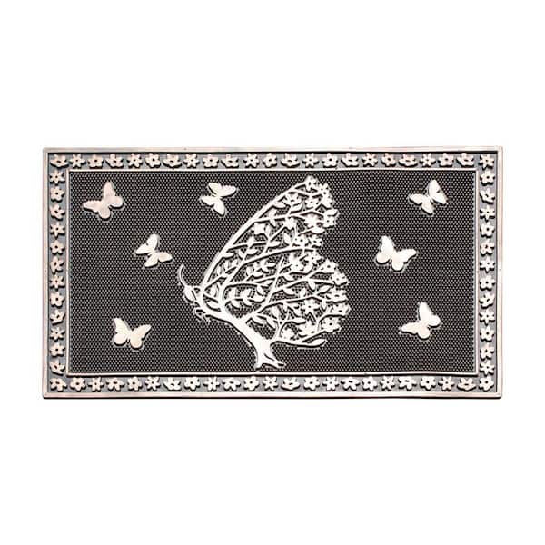 A1 Home Collections A1HC Copper 18 in x 30 in Rubber Pin Non-Slip Backing Outdoor Durable Entrance Doormat