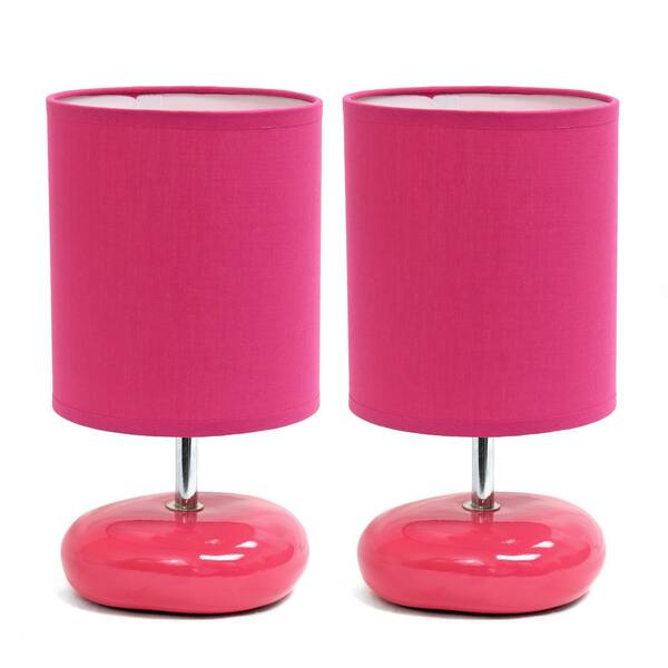 pink bedside lampshades