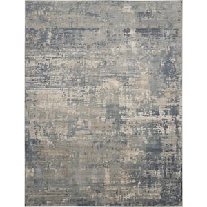 Concerto Grey/Beige 9 ft. x 12 ft. Abstract Rustic Area Rug