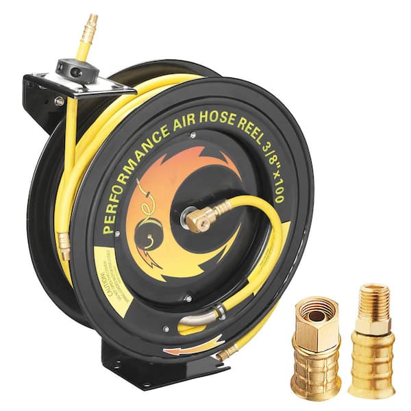 3/8 in. 100 ft. Mountable Retractable 300 PSI Air Hose with Reel